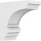 Ekena Millwork Standard Diane Architectural Grade PVC Corbel, 5"W x 12"D x 12"H CORP05X12X12DIA - alternate 1